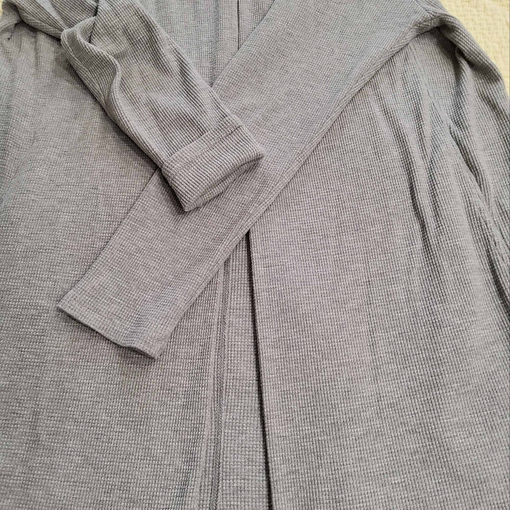 VELVET by Graham & Spenser Open Front Hooded Longline Cardigan Size L - Picture 7 of 11
